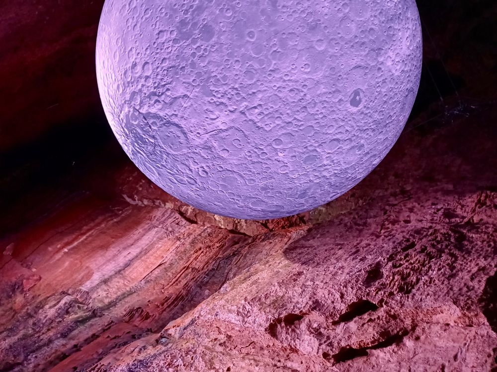 The moon in wookey hole caves