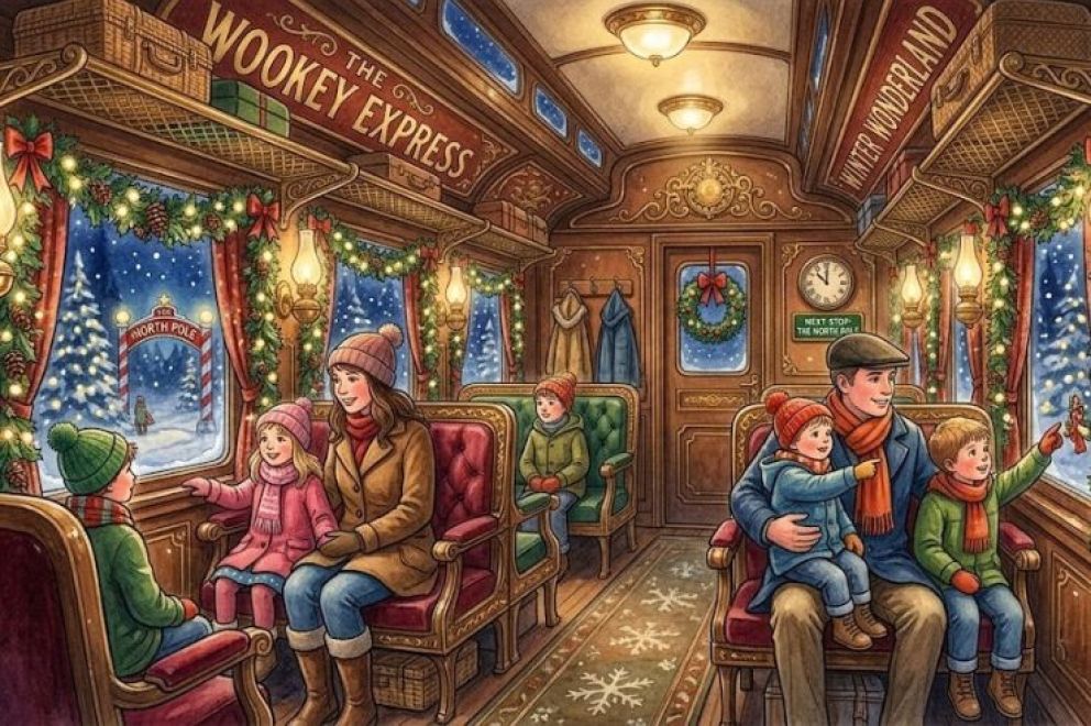 Winter Wonderland - Wookey Express Illustration