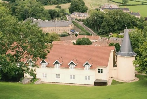 An aerial view of Wookey Hole Hotel.